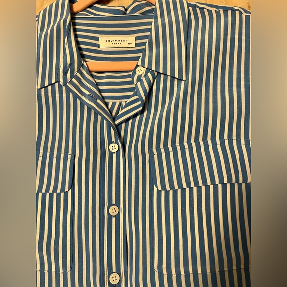 EQUIPMENT Silk Stripe Shirt - Picture 2 of 3